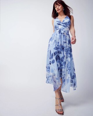 Surplice Midi Dress