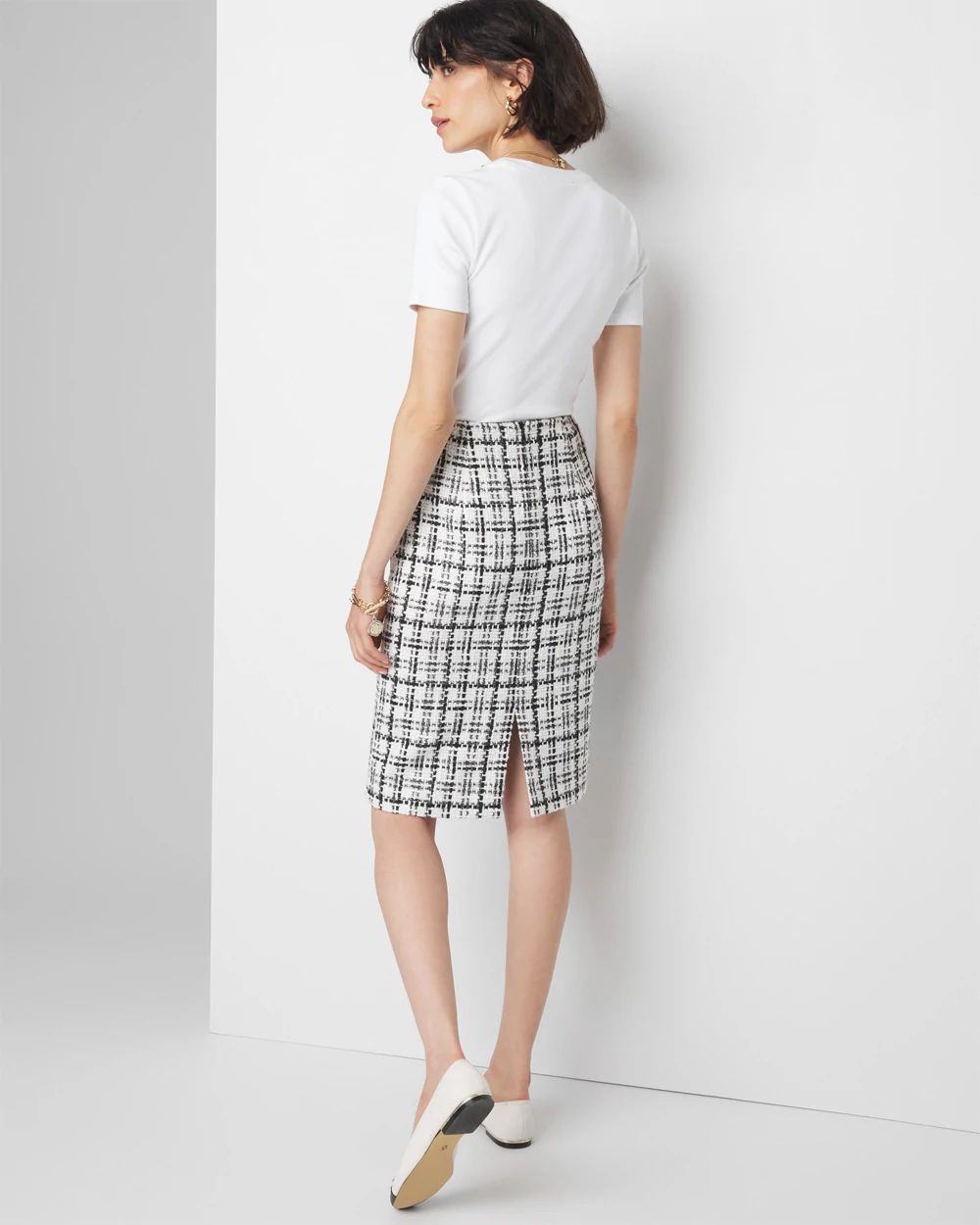 Petite Tweed Pencil Skirt