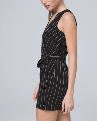 Striped Wrap Romper