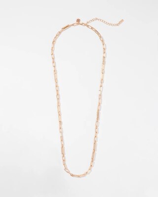 Gold Pave Link Necklace