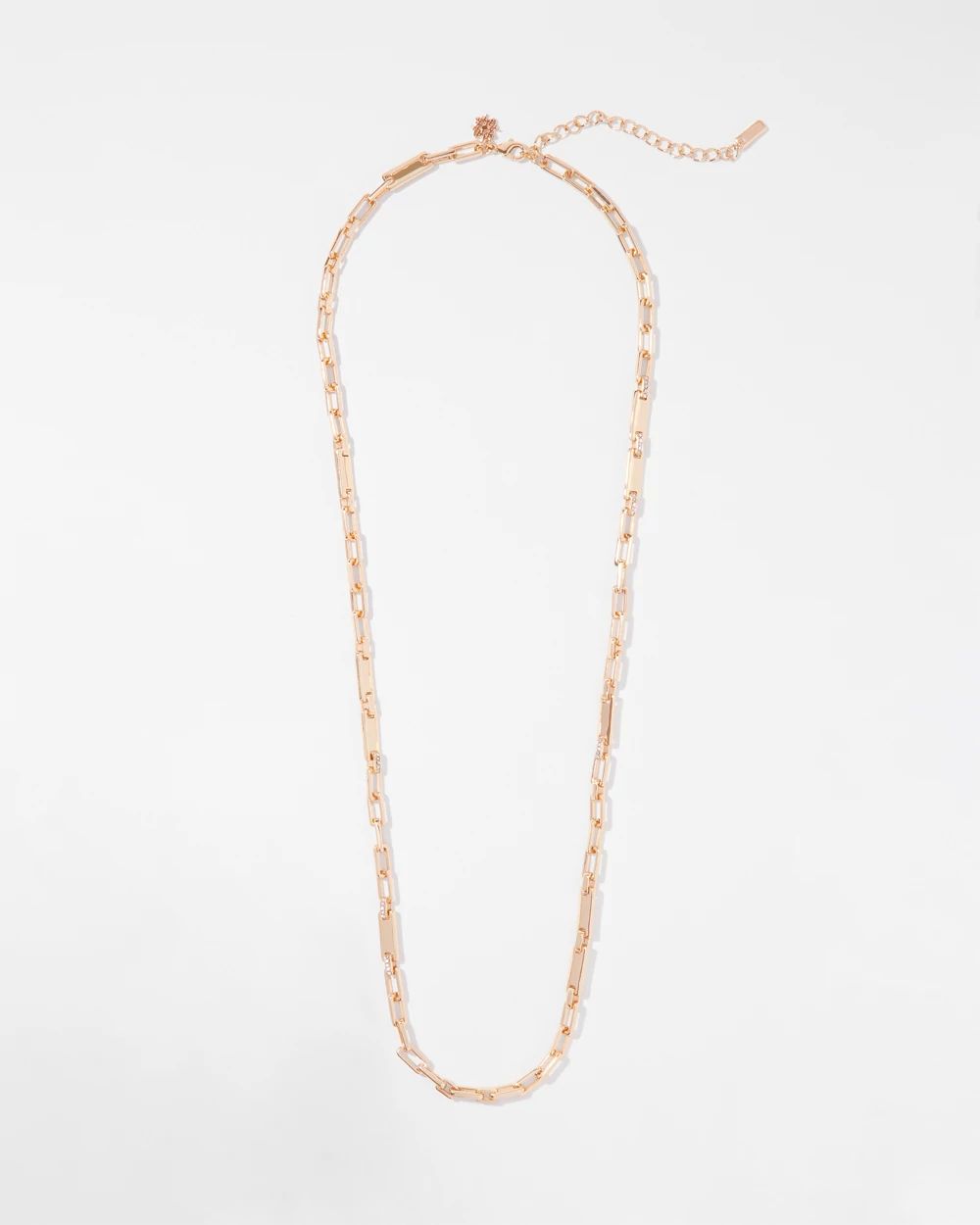 Gold Pave Link Necklace