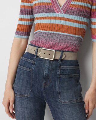 Suede Denim Belt click to view larger image.