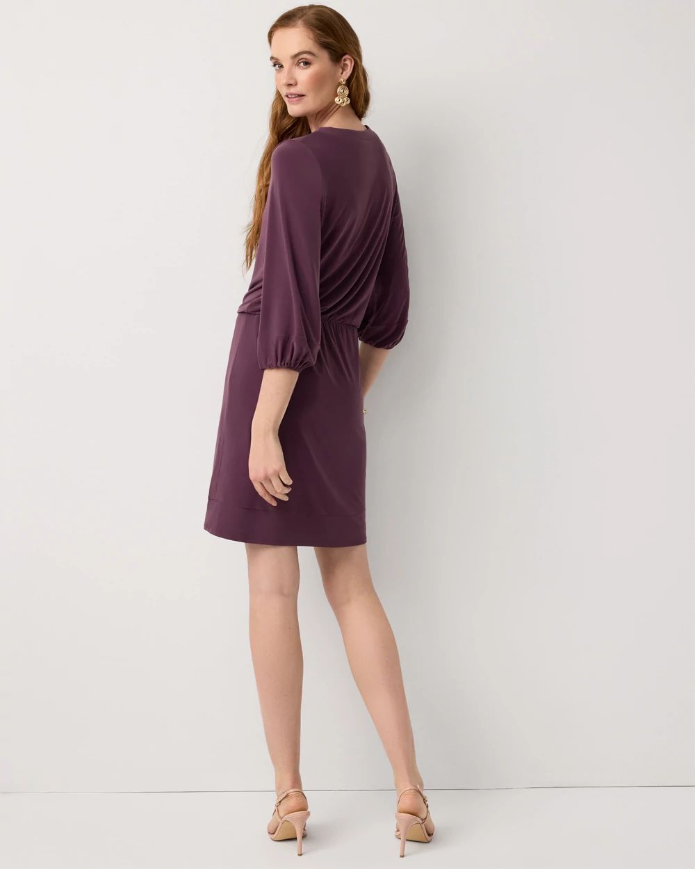 Petite V-neck Mini Dress