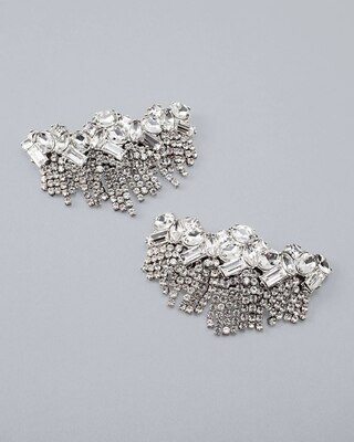 Silvertone Chandelier Jewelry Clips
