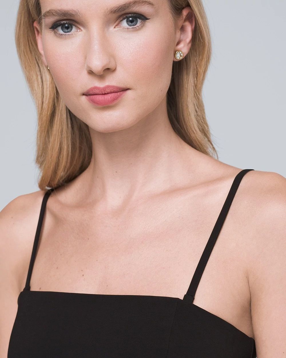 Petite Convertible Strapless Split-Leg Jumpsuit