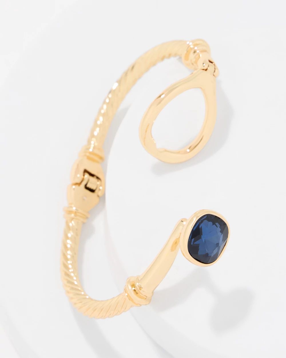 Colored Glass Hinge Bracelet