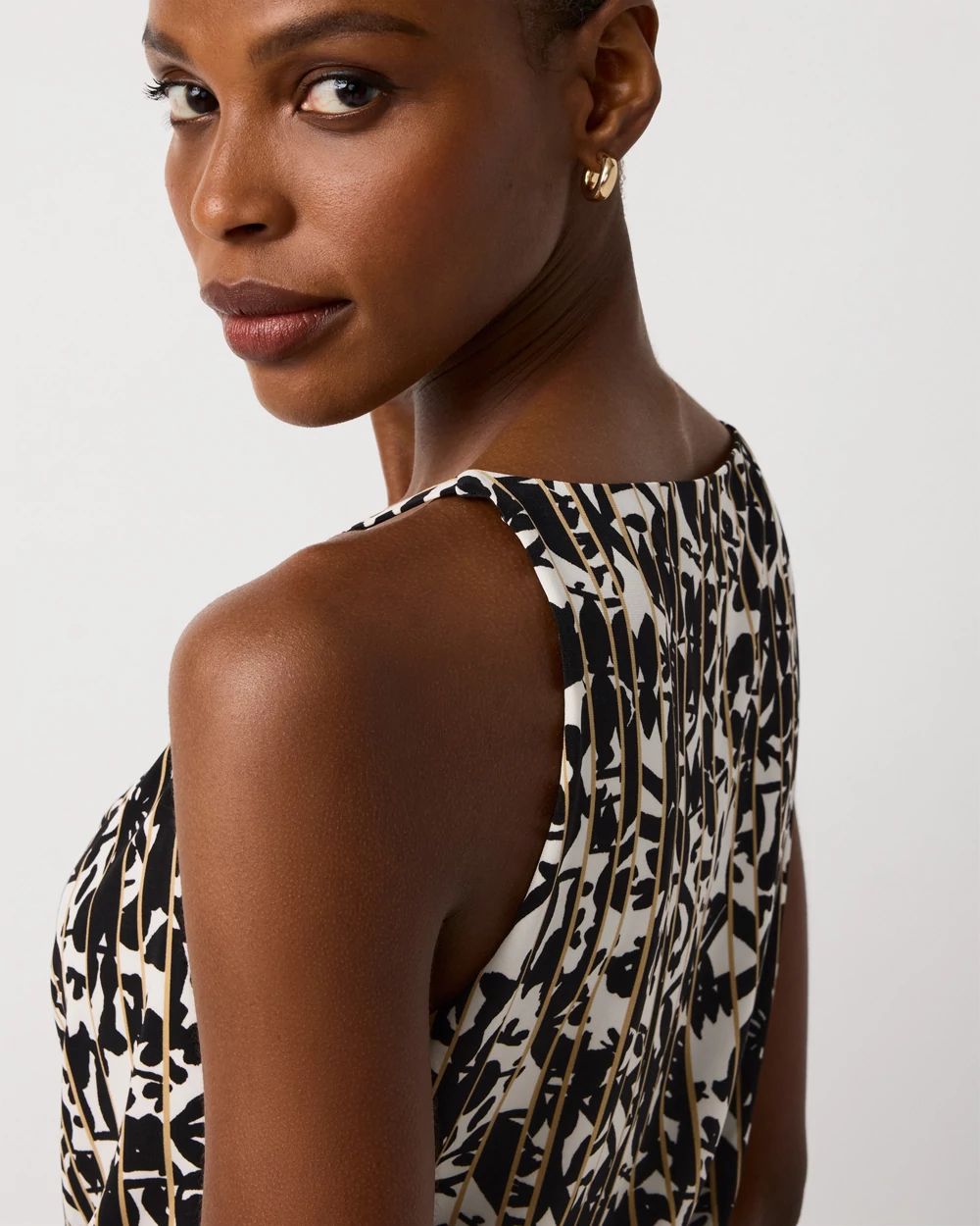 Petite Drape Neck Tank click to view larger image.