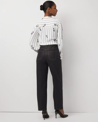 Clear Coated Extra High Rise Barrel Jean click to view larger image.