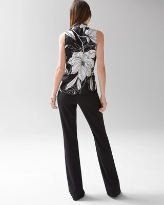 Pleated Satin Shell