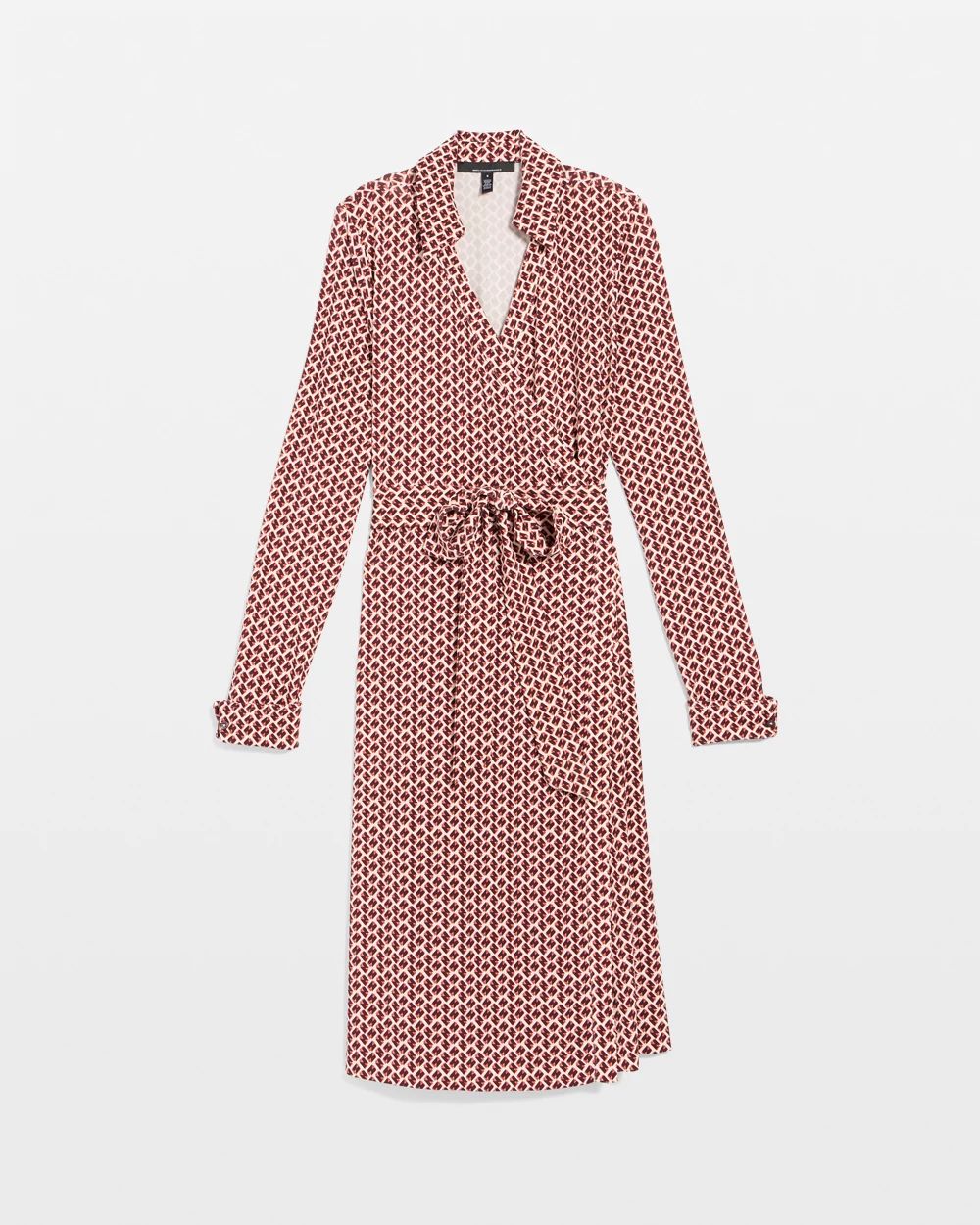 Collared Wrap Dress click to view larger image.