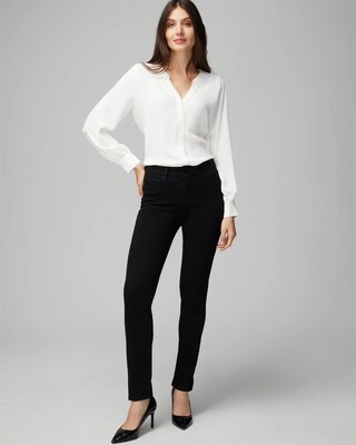 Petite High-Rise Sculpt Black Slim Jeans