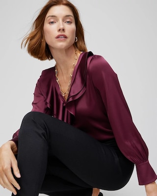 Ruffle Front Blouse