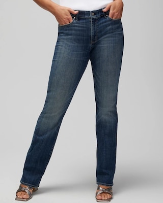 Curvy Mid-Rise Bootcut Jeans click to view larger image.