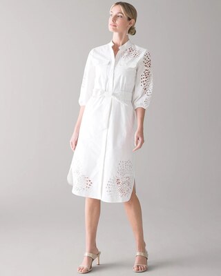 White Poplin Shirtdress