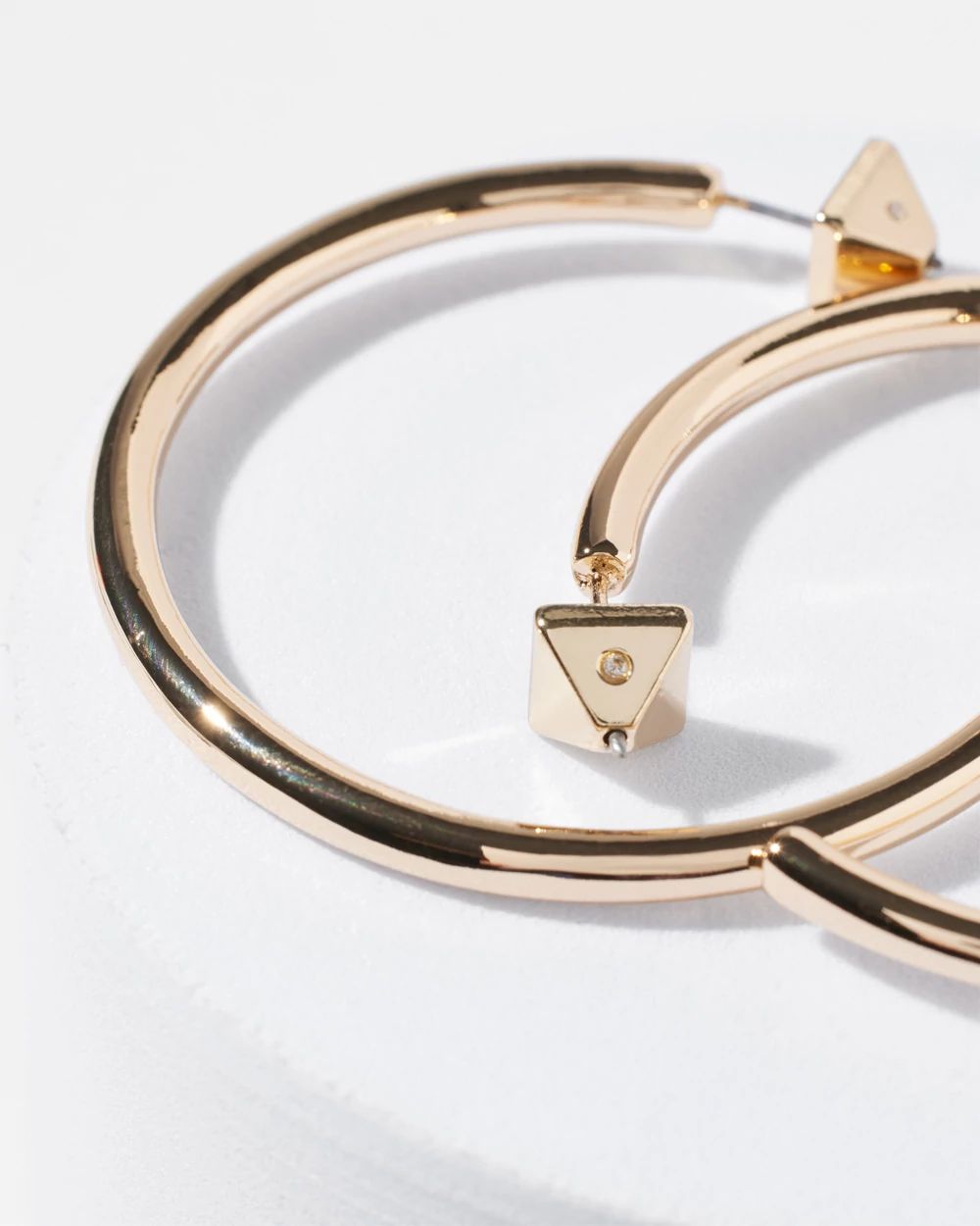 Gold Hoop Earrings click to view larger image.
