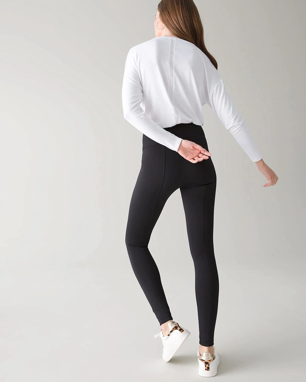 Scuba Knit WHBM Runway Leggings click to view larger image.