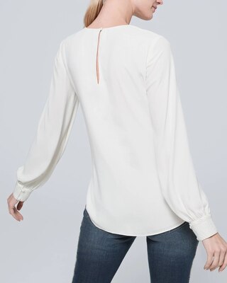 Lace-Trim Blouse