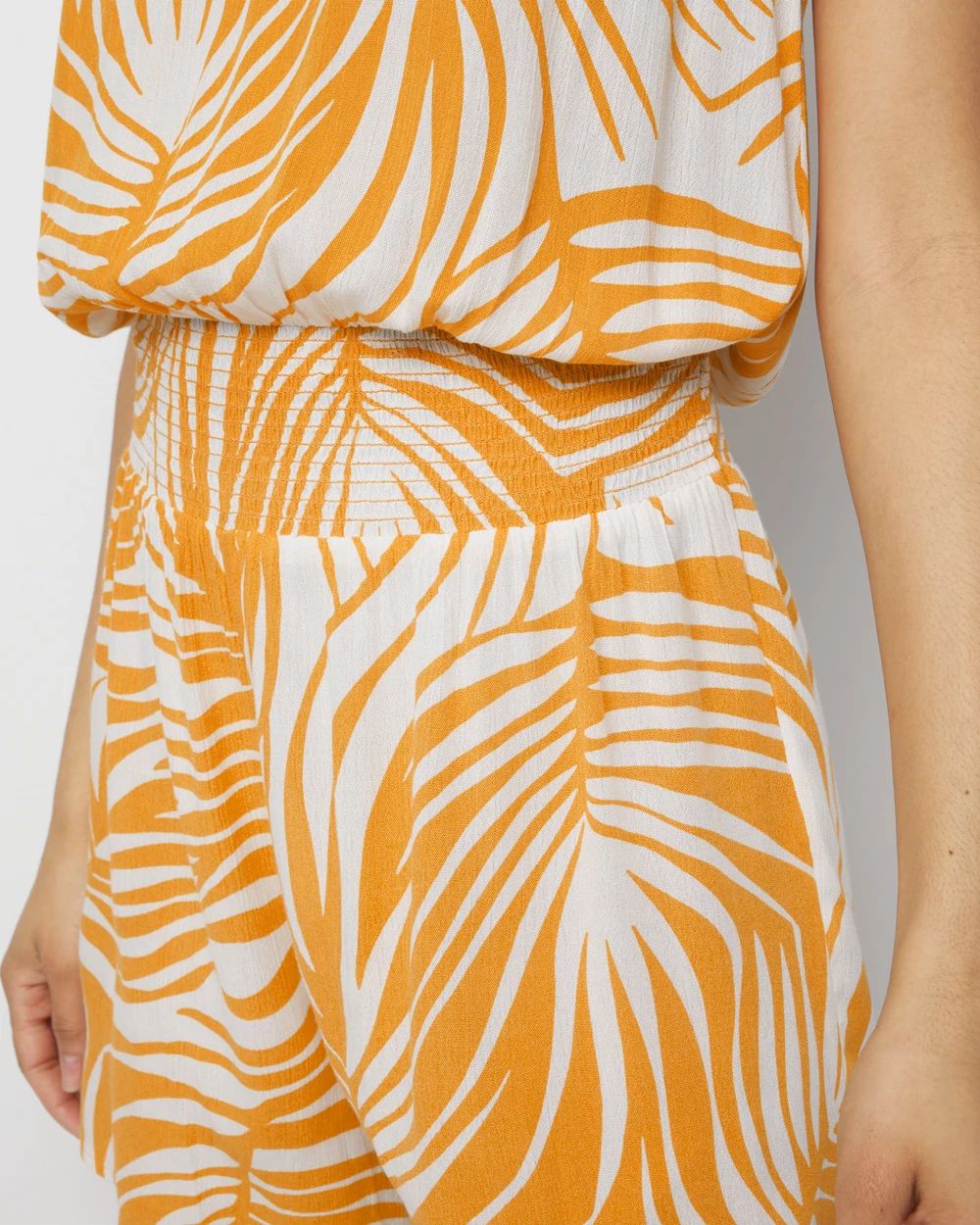Crinkle Halter Romper