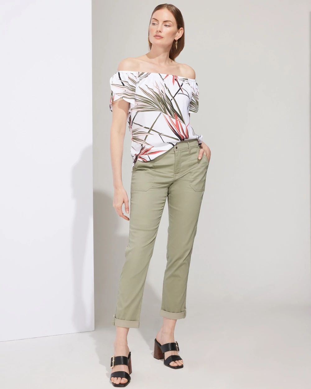 Outlet WHBM Off-The-Shoulder Tulip-Sleeve Blouse