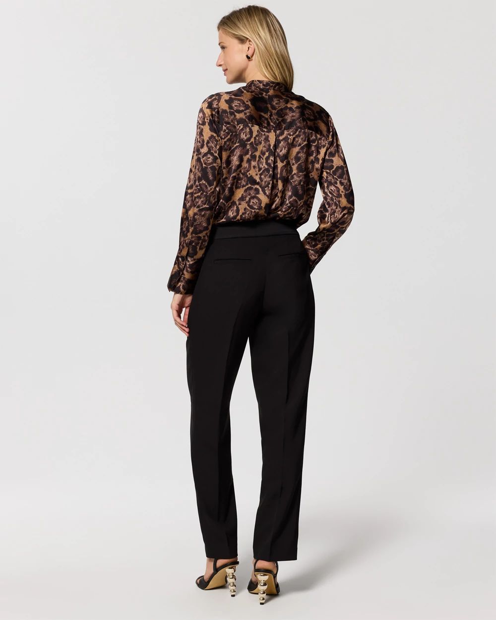 Pleated Crepe Tapered Pant click to view larger image.