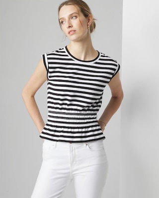Smocked Peplum Tee click to view larger image.