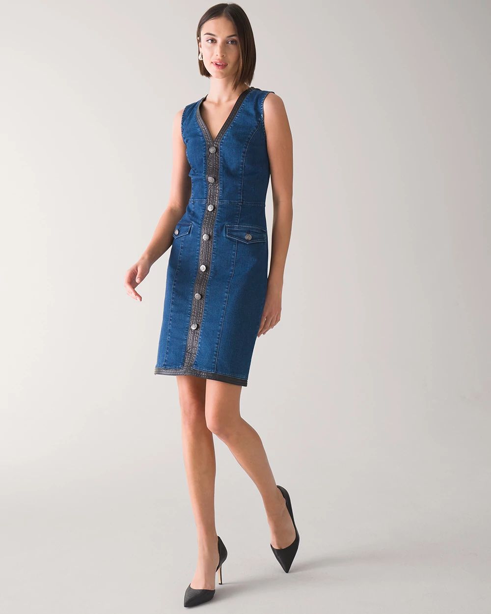 Sleeveless Denim Dress
