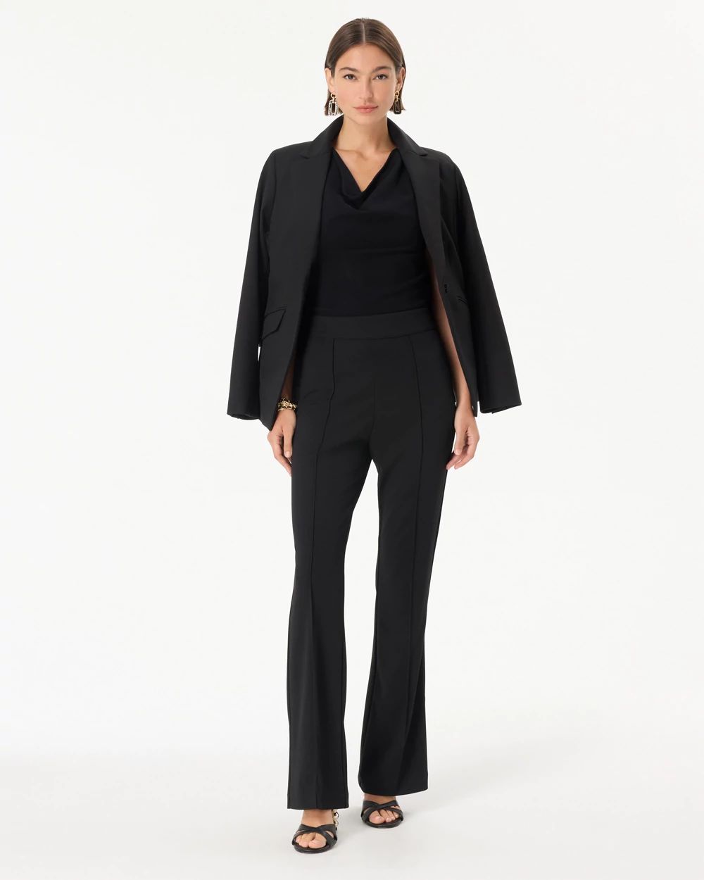 Petite Cowl Neck Jumpsuit click to view larger image.