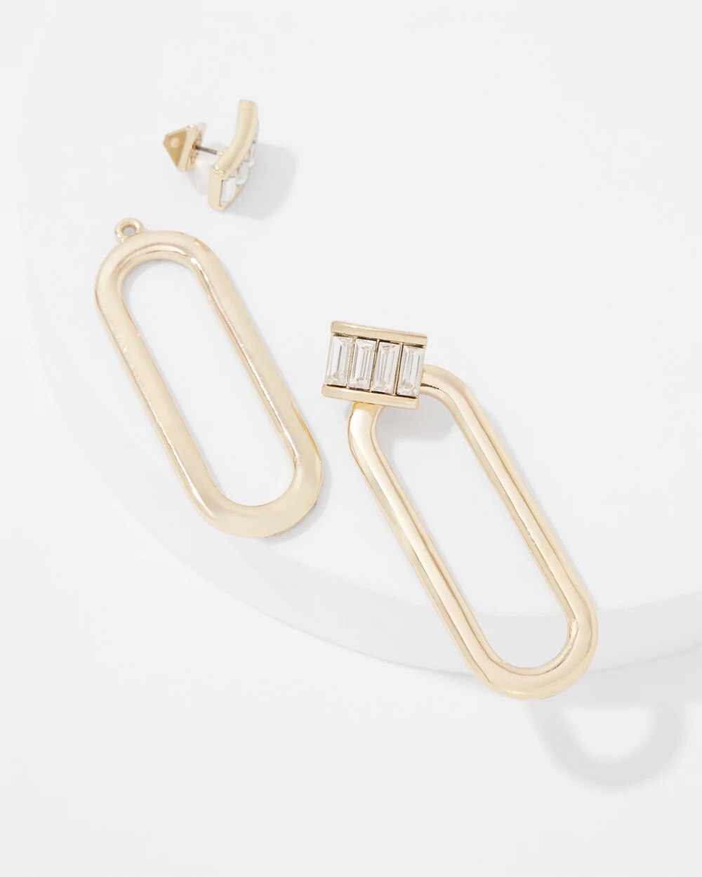 Convertible Drop Stud Earrings - image 4