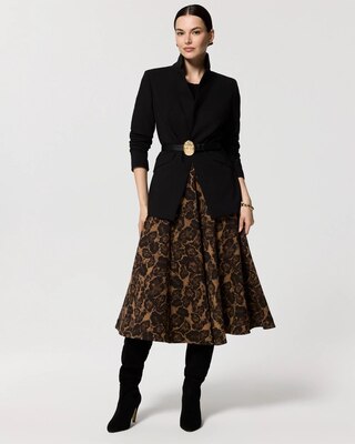 High-Waist Midi Skirt click to view larger image.