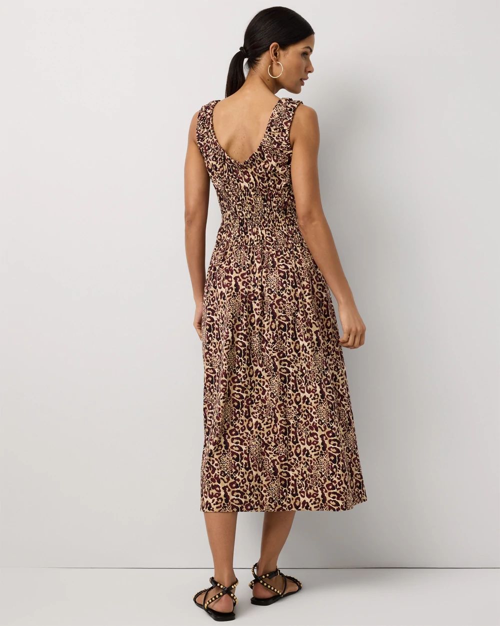 Ruched Tank Midi Dress