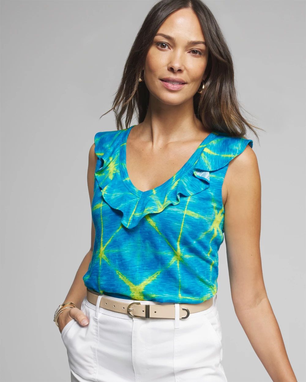 Outlet WHBM Ruffle Tank
