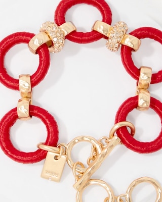Raffia Toggle Bracelet click to view larger image.