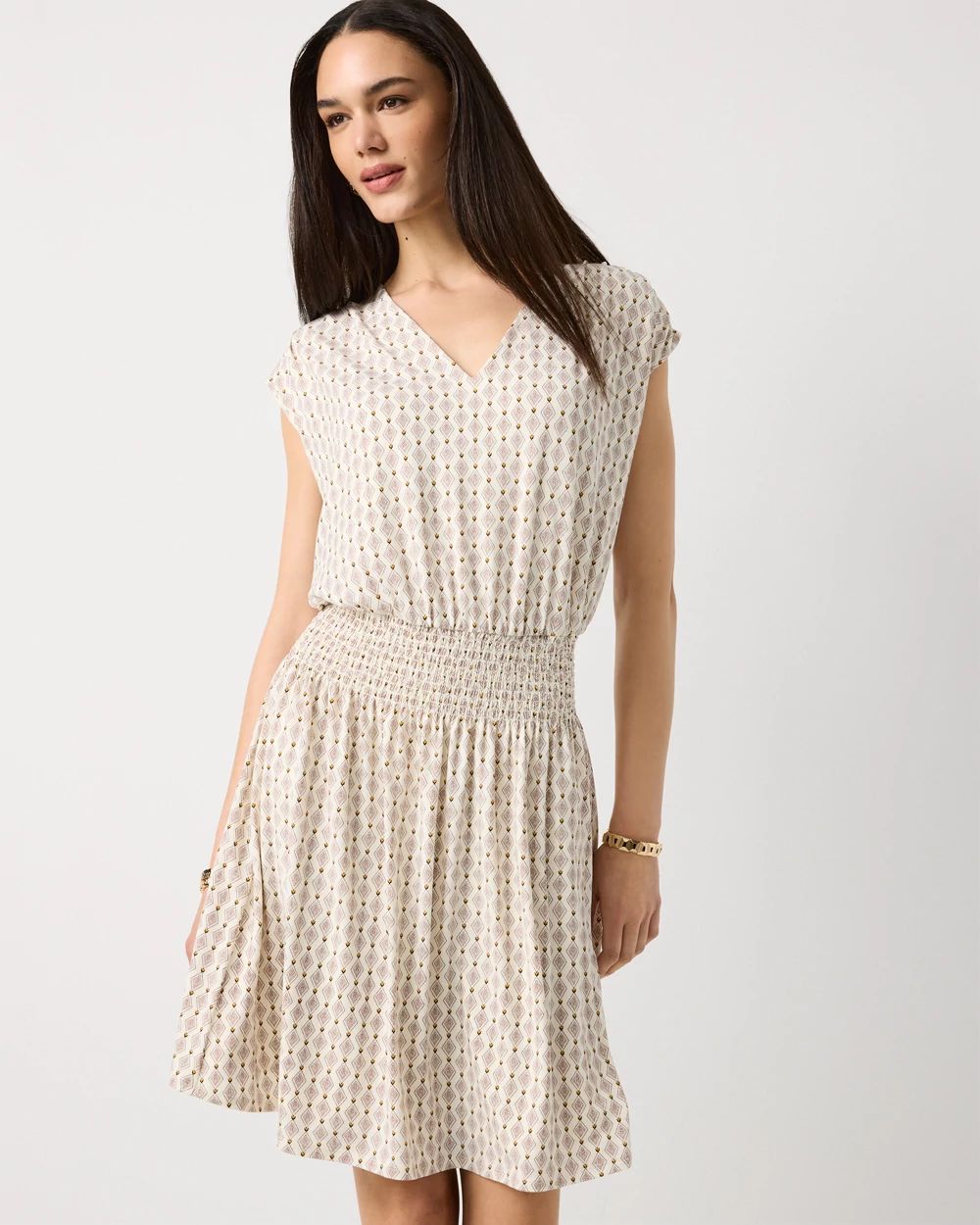 Smocked Waist Dress click to view larger image.