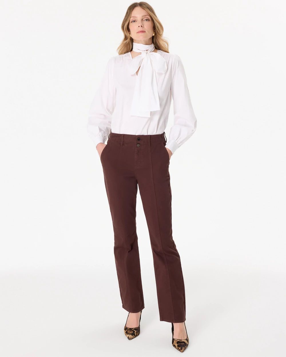 Pret Seamed High-Rise Bootcut Jean click to view larger image.