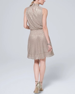 Petite Shimmer Blouson Dress click to view larger image.