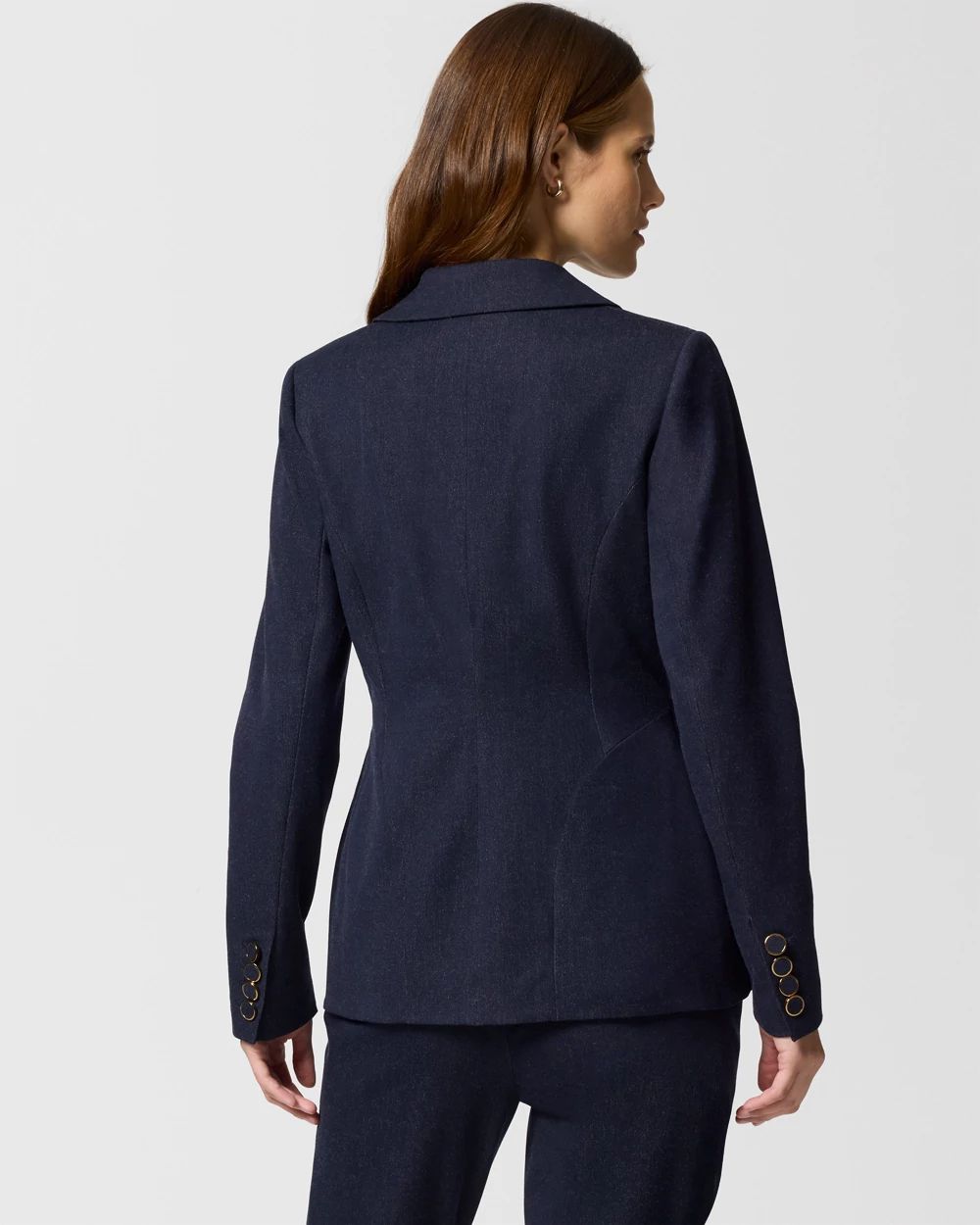 Petite Denim-Look Blazer click to view larger image.