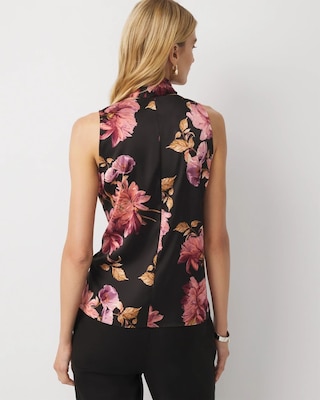 Removable Scarf Tie-Neck Blouse click to view larger image.