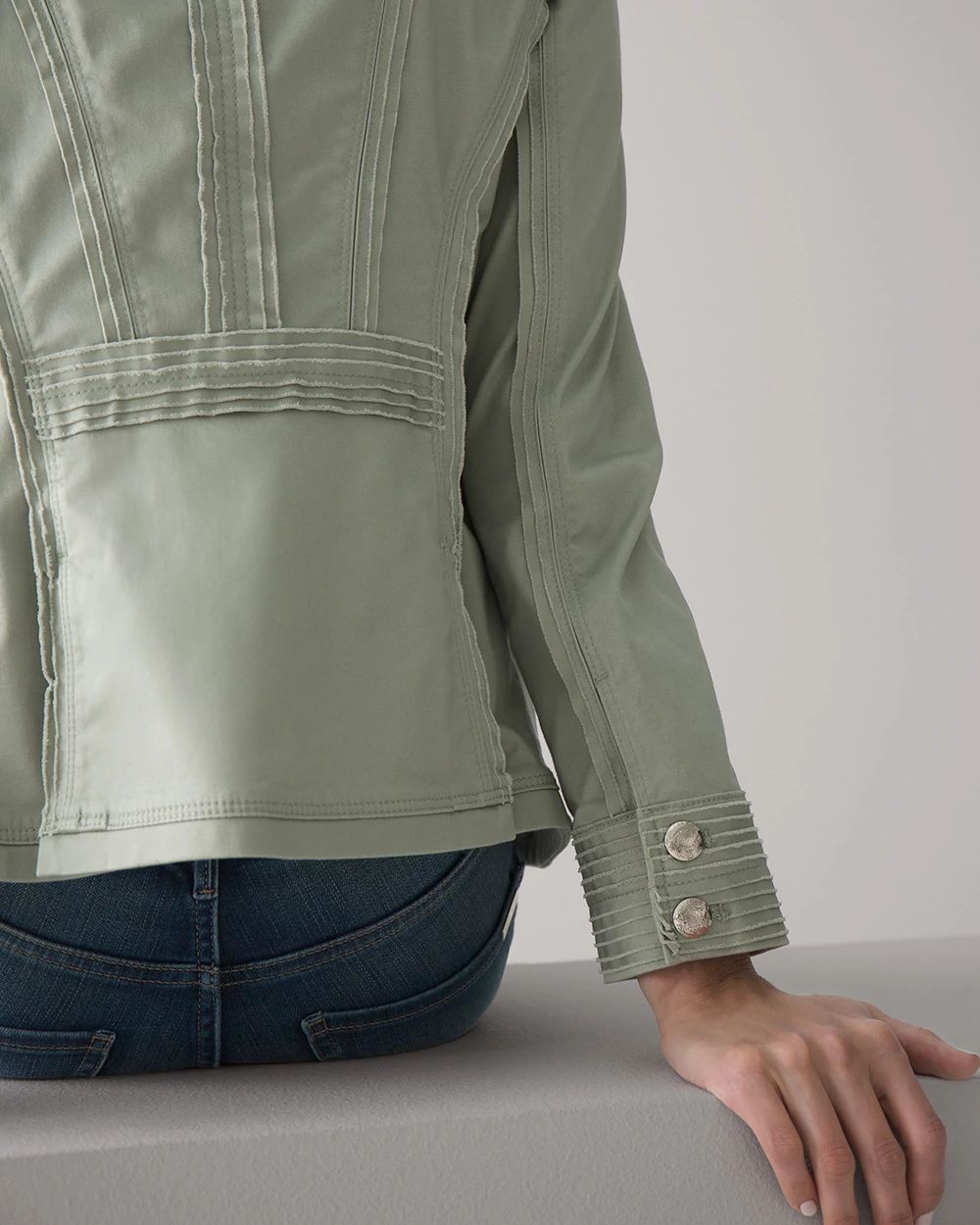 Raw Edge Military Jacket White House Black Market