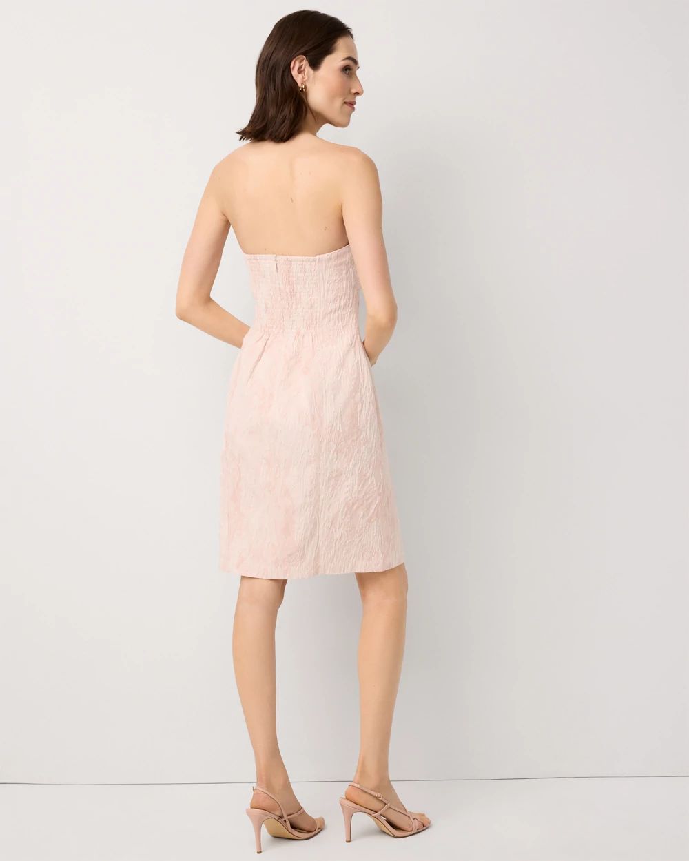 Jacquard Strapless Mini Dress click to view larger image.