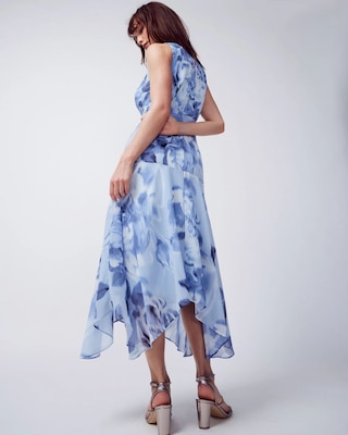 Surplice Midi Dress