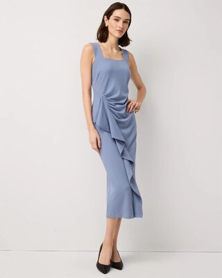 Square Neck Midi Dress