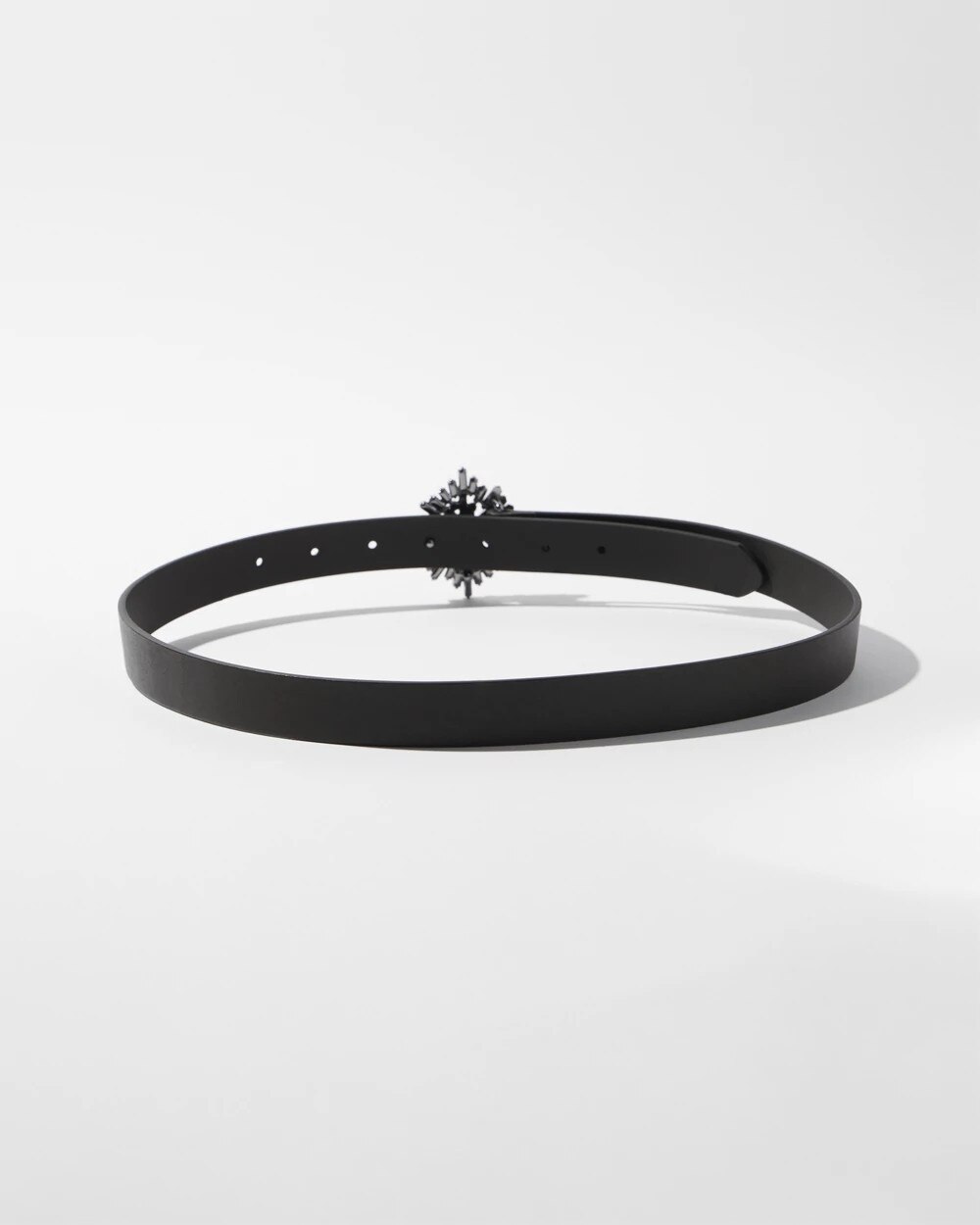 Hematite Starburst Buckle Pant Belt