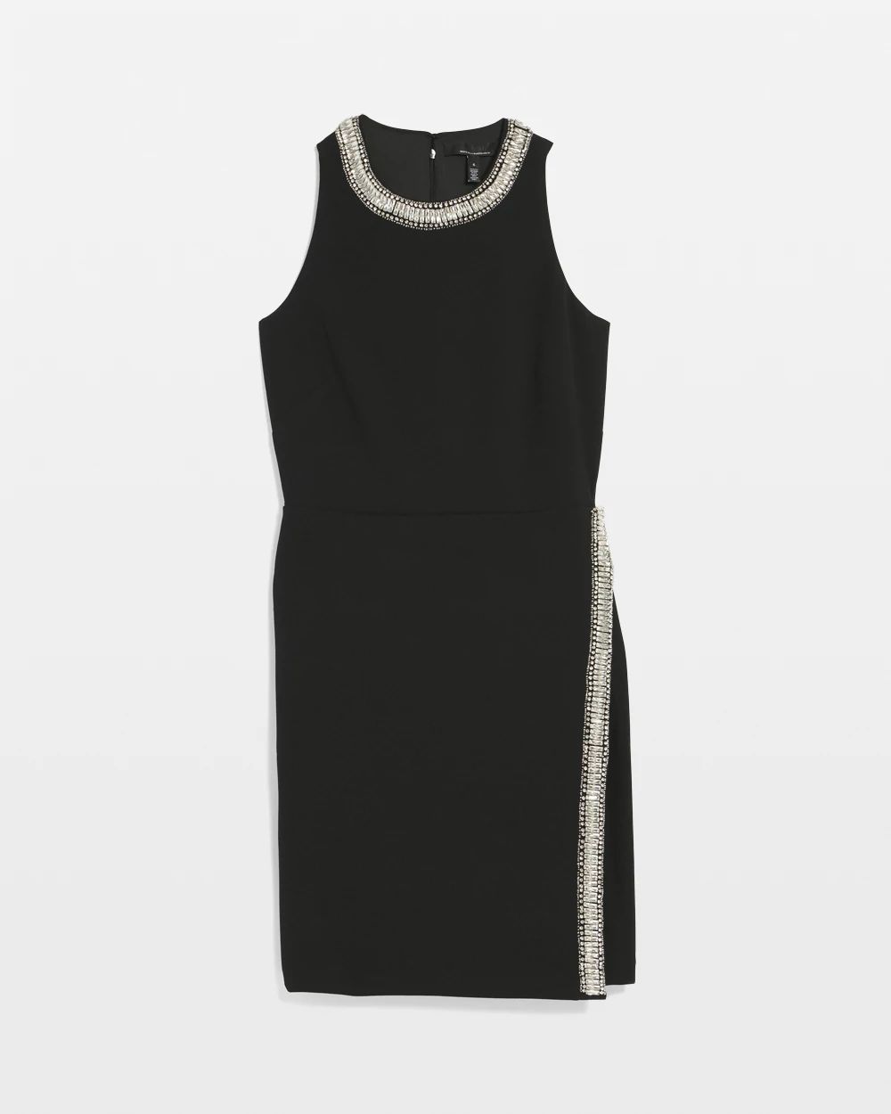Petite Crystal Embellished Mini Dress