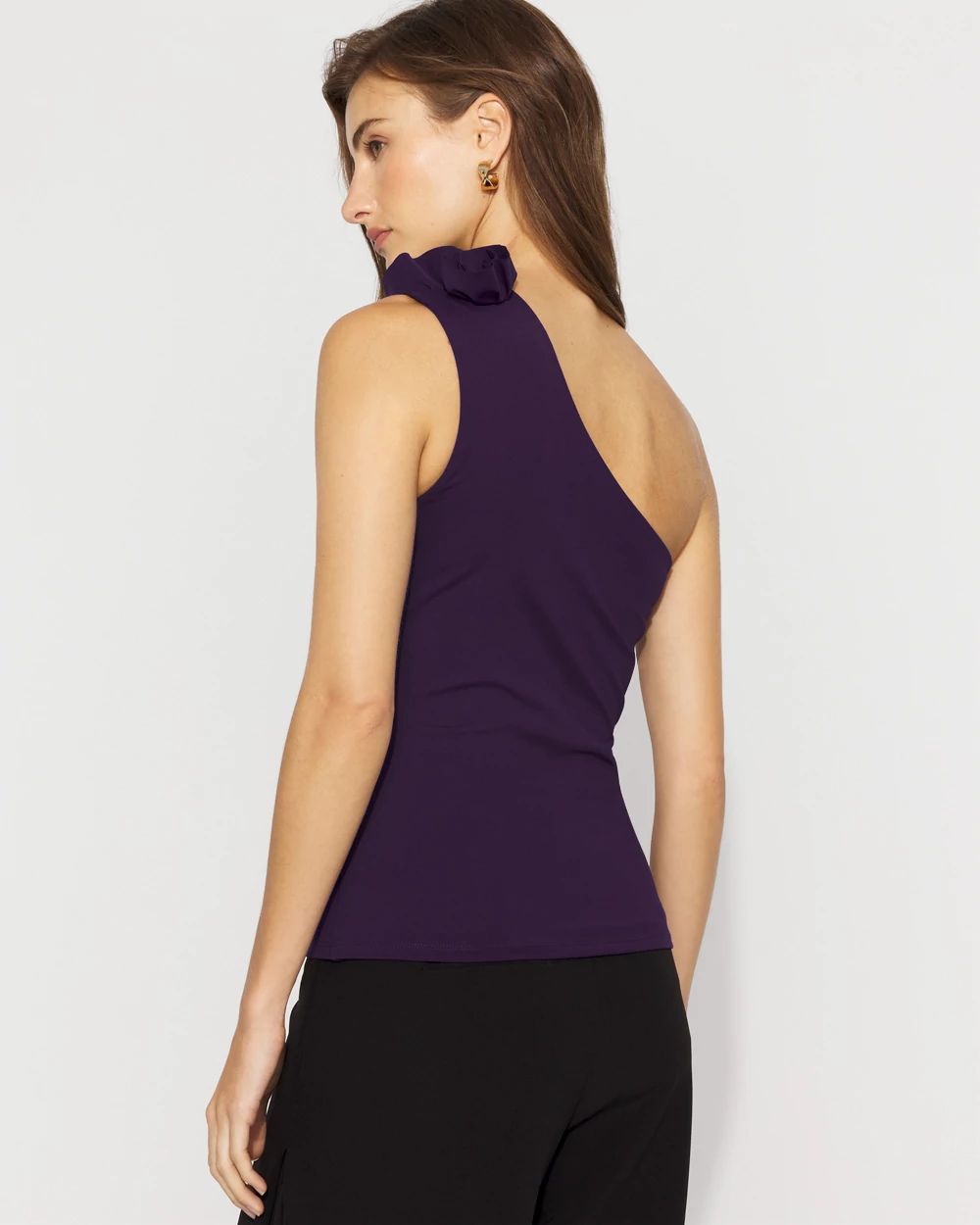 WHBM FORME™ Floral One-Shoulder Top click to view larger image.