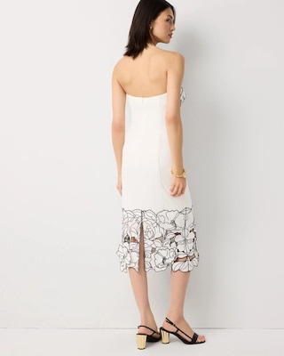 Cutwork Strapless Sheath Dress click to view larger image.