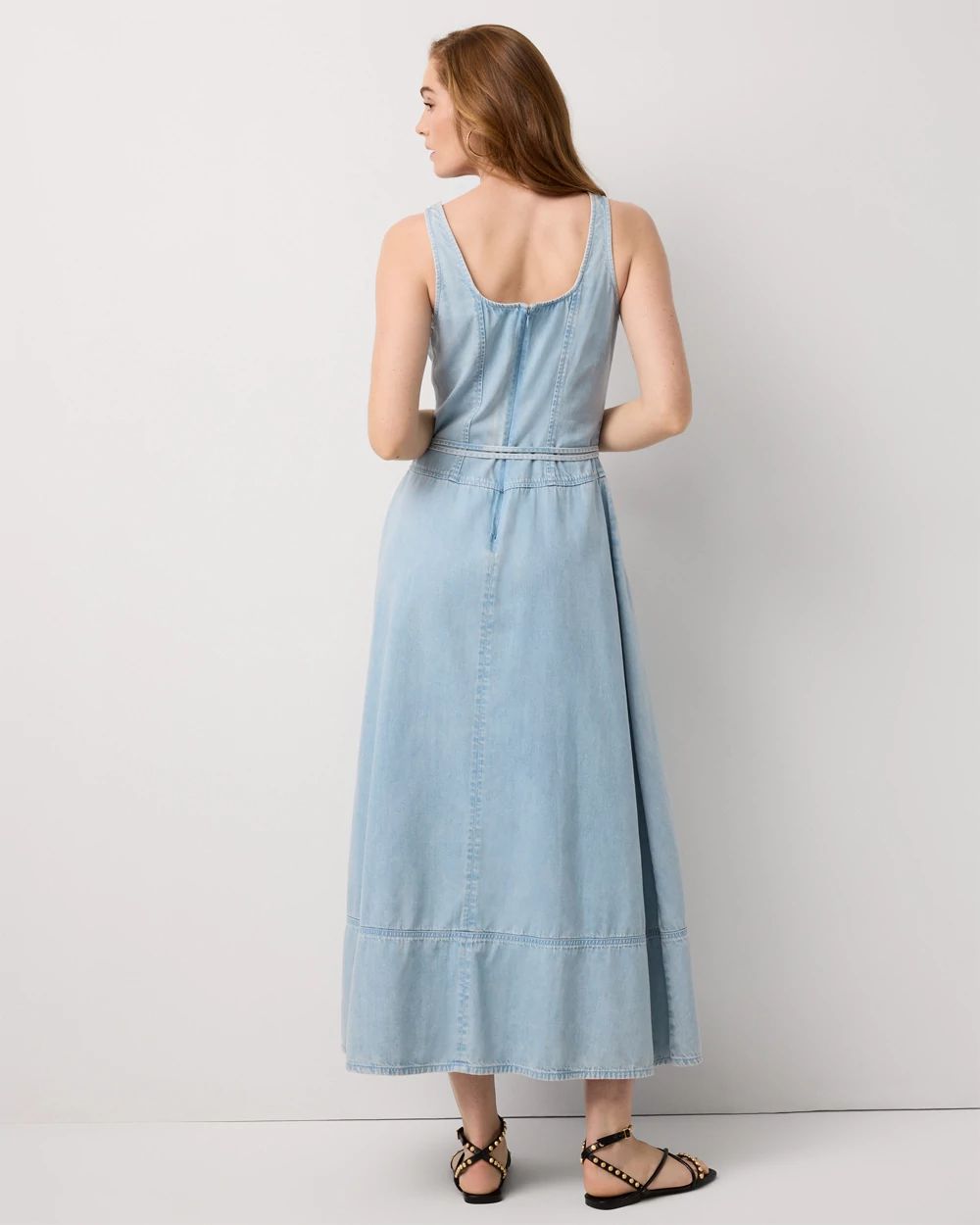 Featherweight Denim Maxi Dress click to view larger image.