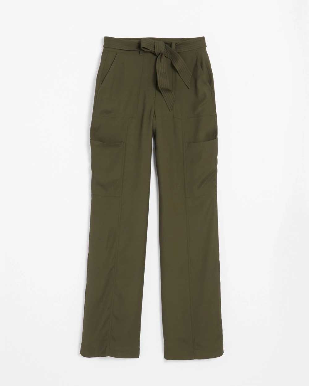 Belted Utility Wide Leg Trouser click to view larger image.