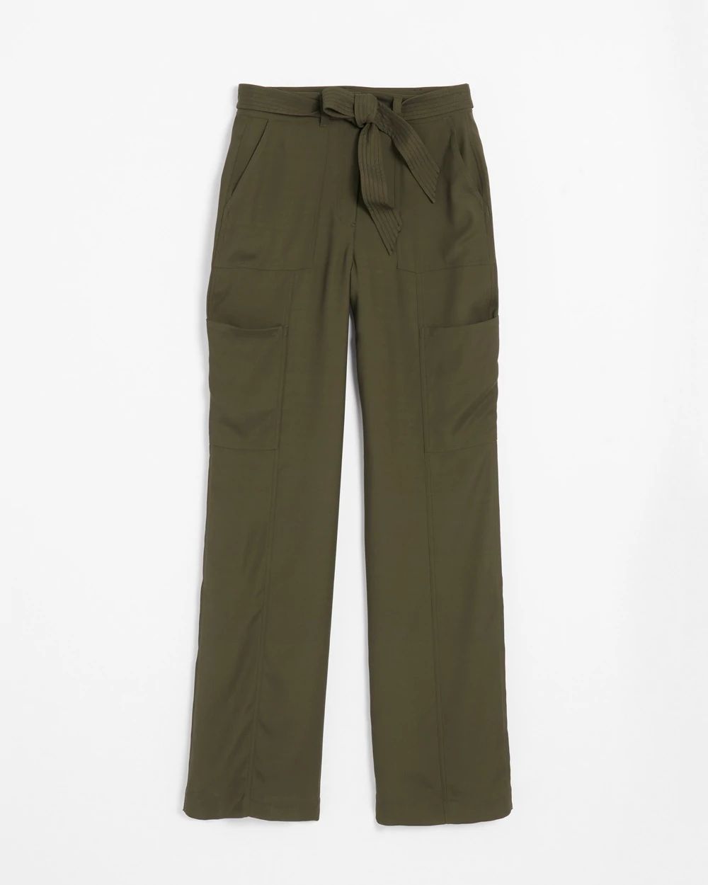 Belted Utility Wide Leg Trouser