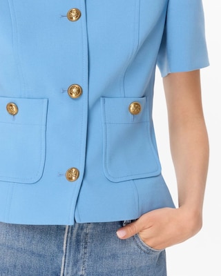 Luxe Stretch Short Sleeve Jacket click to view larger image.