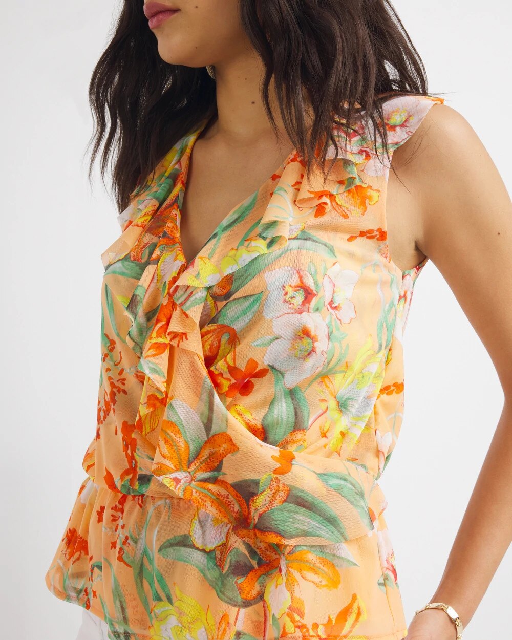 Ruffle Peplum Top - image 3
